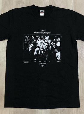 Smashing Pumpkins碎南瓜乐队美式复古短袖高街流行摇滚男女T恤潮