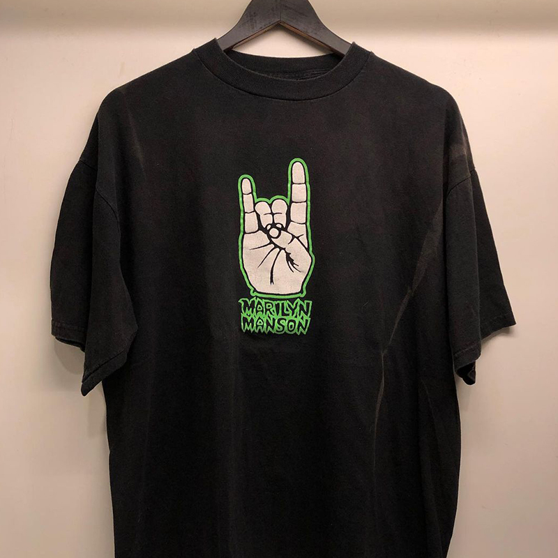 玛丽莲曼森marily潮牌短短袖恤