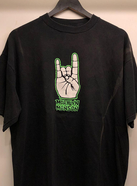 玛丽莲曼森marilyn manson短袖T恤男女情侣款ins超火潮牌纯棉半袖