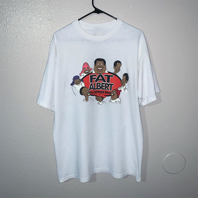 高街潮牌胖子阿伯特纯棉短袖T恤