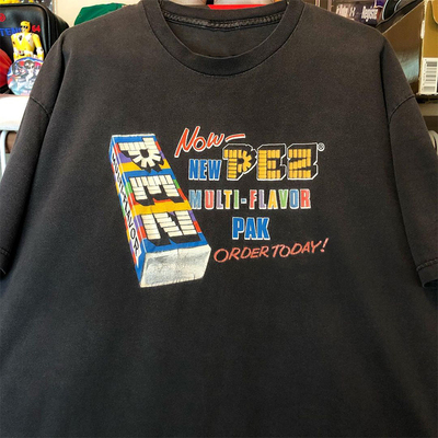 美式复古PEZ皮礼士糖果短袖T恤