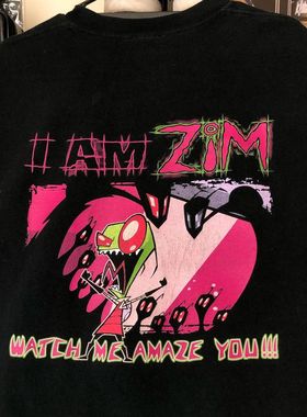 外星入侵者INVADER ZIM短袖趣味周边质感纯棉男女情侣款潮流T恤