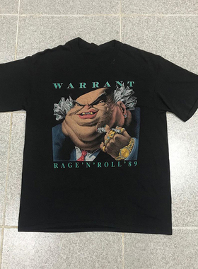 RAGE'N'ROLL'89欧美复古短袖vintage高街休闲潮流宽松质感纯棉T恤