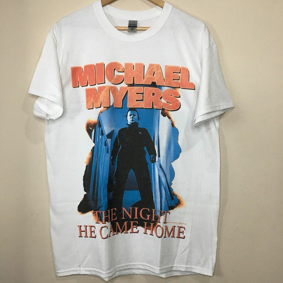 麦克尔·麦尔斯michael myers短袖t恤男女情侣款ins超火潮牌纯棉