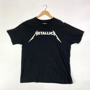 Metallica金属乐队摇滚短袖T恤美式复古VTG高街潮牌简约纯棉半袖