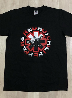 Red Hot Chili Peppers红辣椒乐队摇滚美式复古VTG高街短袖t恤棉