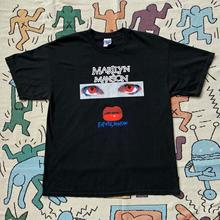 美式复古Marilyn Manson玛丽莲曼森VTG高街潮牌重磅棉短袖t恤男女