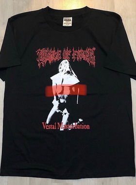 Cradleof Filth污秽摇篮乐队美式复古印花短袖vintage高街男女T恤