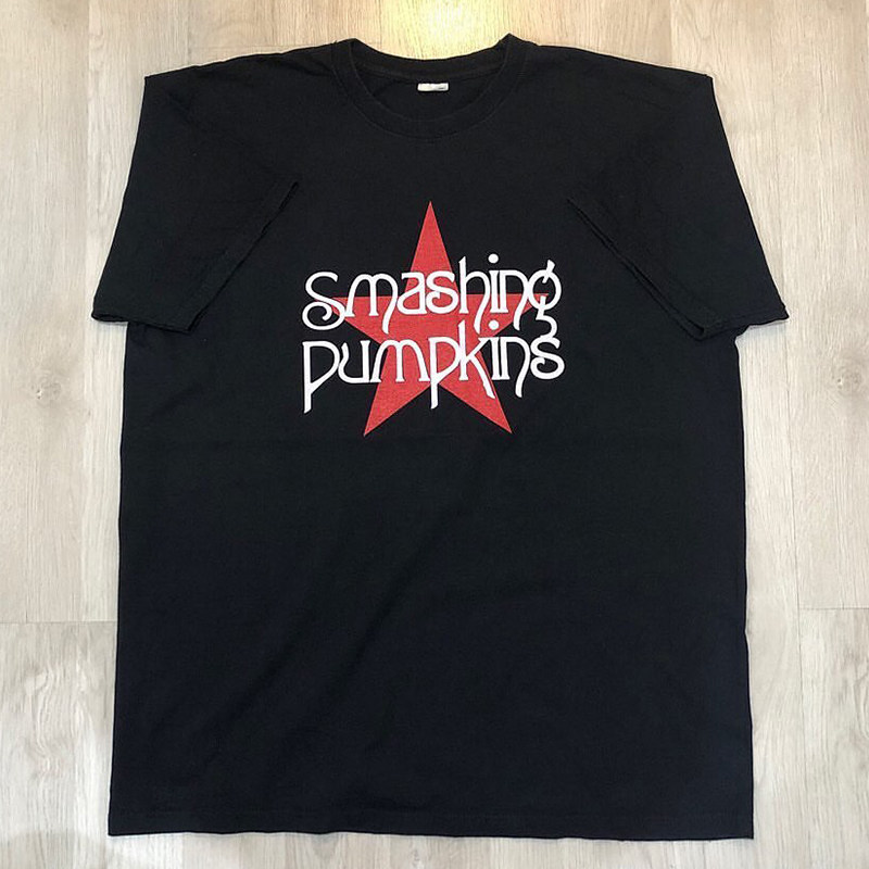 短袖美式休闲摇滚t恤碎南瓜乐队
