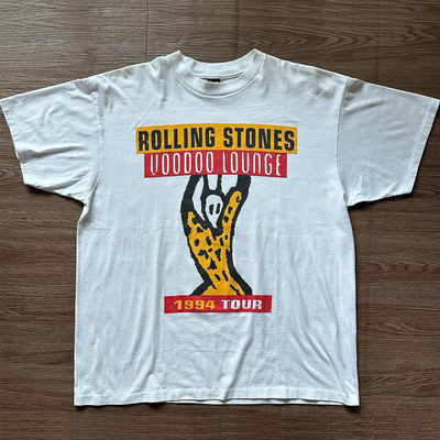 滚石乐队短袖T恤VTG复古摇滚印花