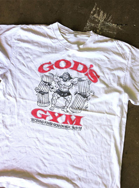 2025当季新款ins超火潮牌白色印花短袖T恤男女情侣款oversize高街