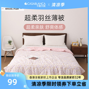 卡撒天娇2025新款 超柔丝棉被芯春秋被夏被柔软亲肤被子被芯单人