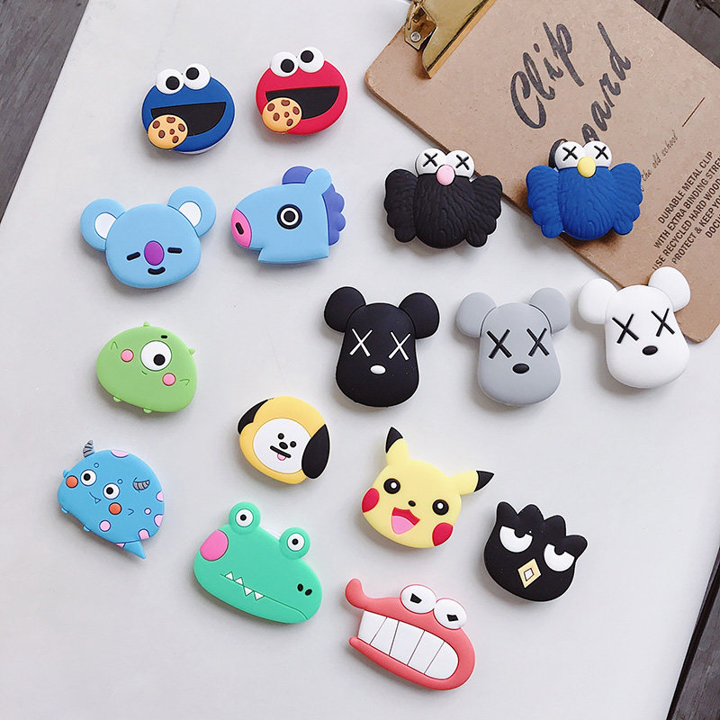 手机支架日韩芝麻街卡通伸缩粘贴式气囊硅胶男女情侣绕线器暴力熊,3C数码配件,手机支架/手机座,淘宝优惠券,粉丝福利购,淘宝优惠卷