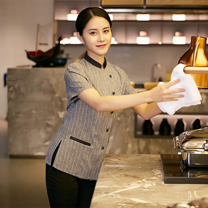 酒店宾馆客房服务员工作服短袖商酒店工作制服