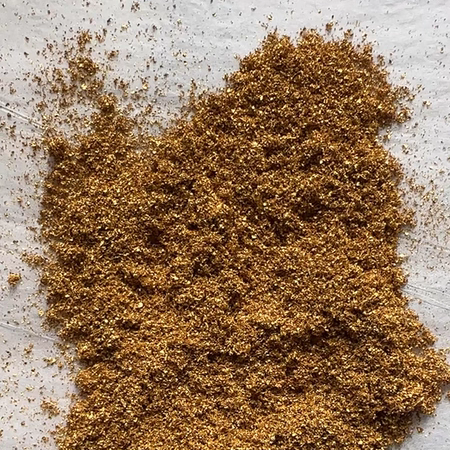 24K纯金粉5号真黄金粉金丸粉唐卡佛像坛城擦匾额雕刻填金描金1g