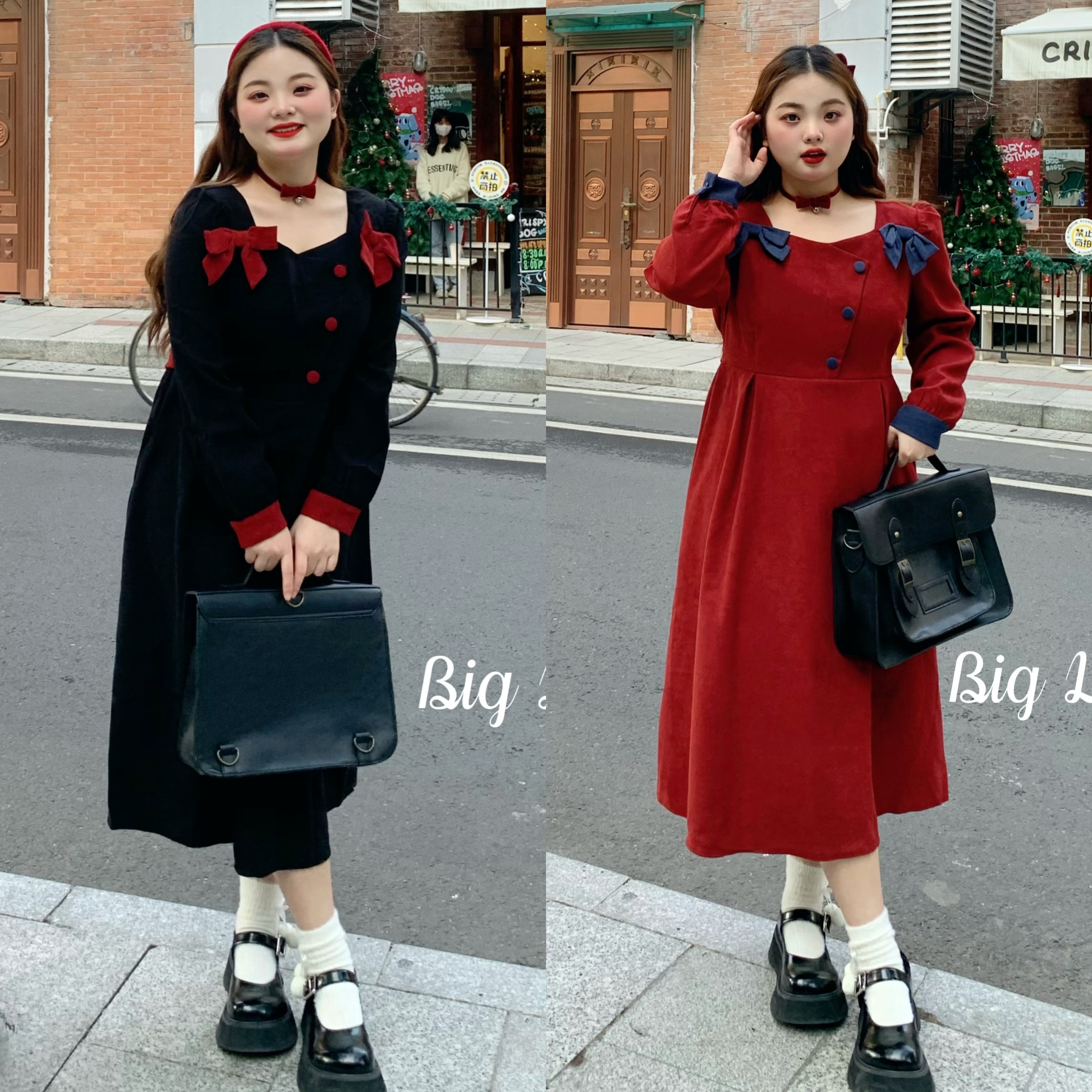 大萝莉大码订婚婚礼连衣裙秋蝴蝶结显瘦微胖长裙敬酒服胖MM200斤