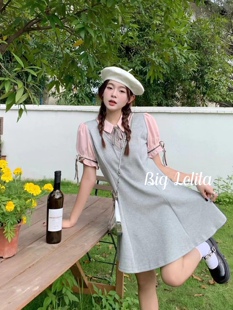 《香氛少女》大萝莉大码学院风可爱长裙夏季连衣裙微胖200斤长裙