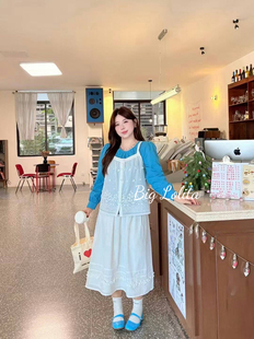 【田纳西少女】三件套！大码田园微胖刺绣吊带度假风套装女半身裙