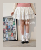 高腰微胖公主半身裙 芭蕾风蕾丝花边蛋糕裙女秋季 甜心舞曲 大码