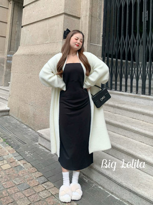 长款收腰裙微胖气质吊带内搭