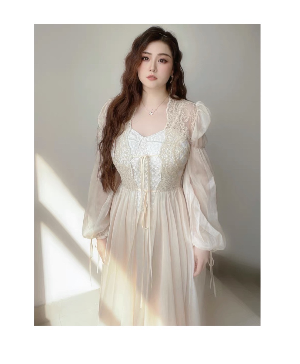 240斤可穿開衫復古顯瘦仙女