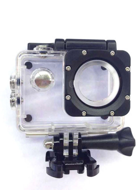 SJ4000 SJ7000大按键防水壳潜水下适配山狗A8 C4运动相机防水壳