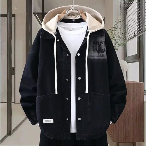 Lilanz/利郎青少年牛仔外套春秋季新款男生高中学生夹克男装潮男