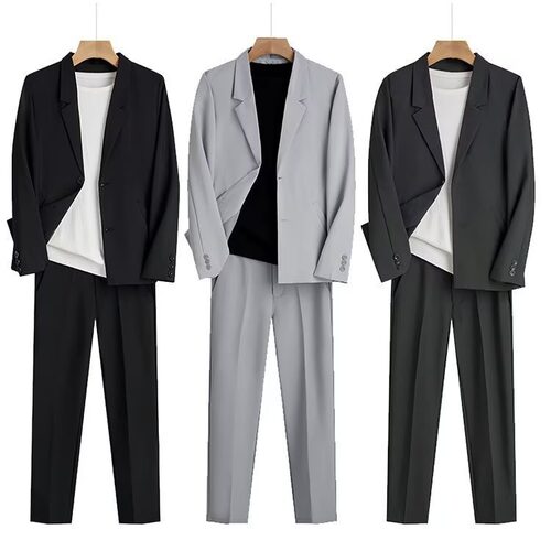 Lilanz/利郎春秋季新款轻熟风西装外套男宽松潮流dk制服上衣雅痞