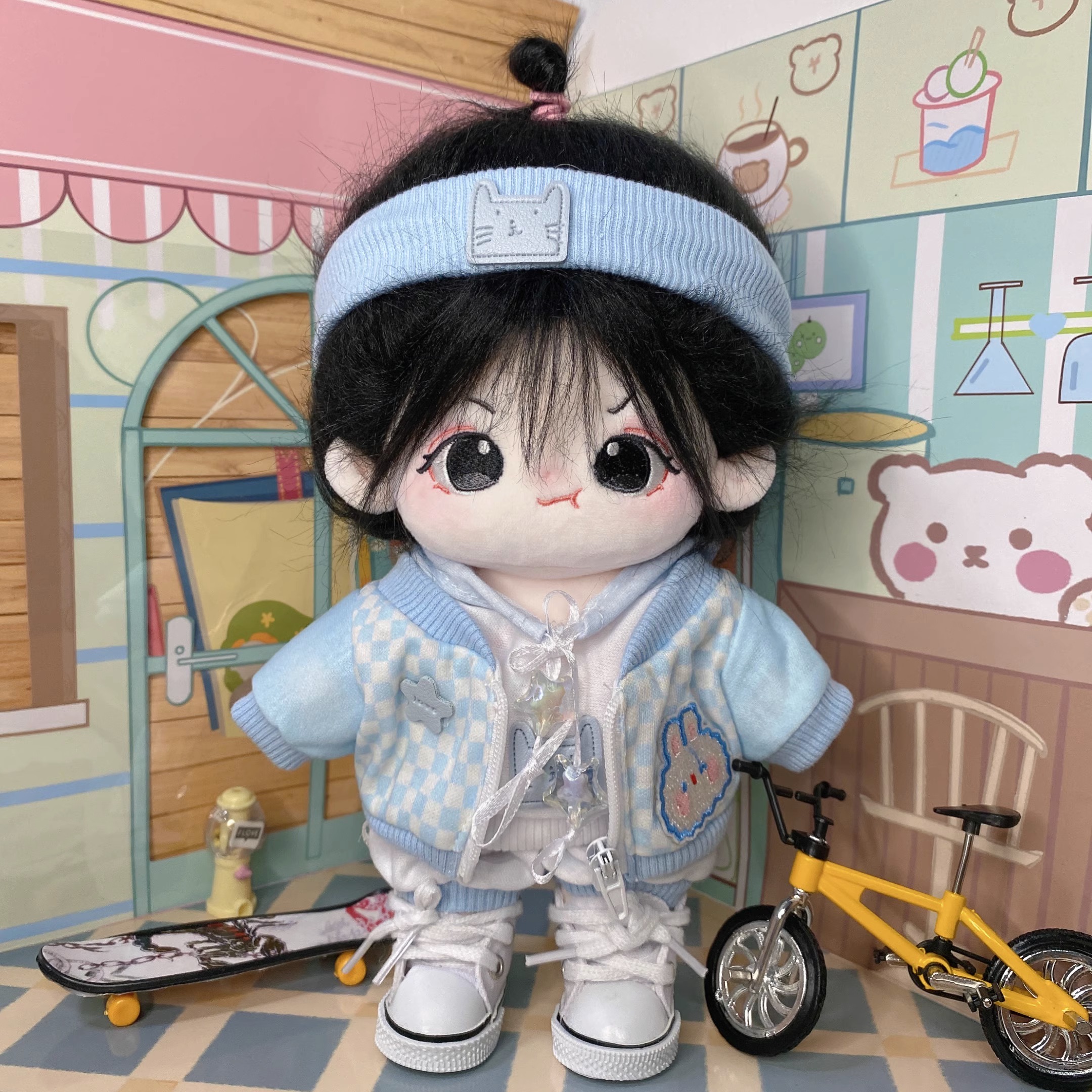 波浪图套装20厘米棉花娃娃