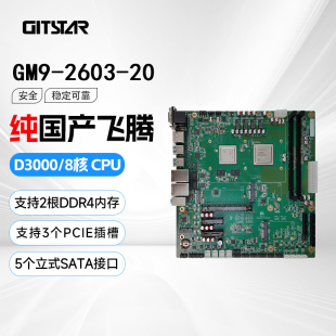 GITSTAR 集特国产化飞腾D3000八核2.5GHz工控主板GM9-2603-20
