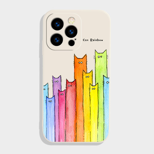 彩虹猫苹果安卓小众全包手机壳