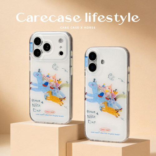 CARECASE小马快乐世界鎏金手机壳