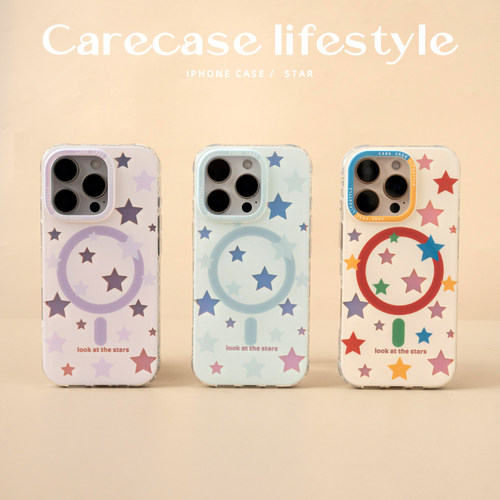 CARECASE多彩镭射星星系列手机壳