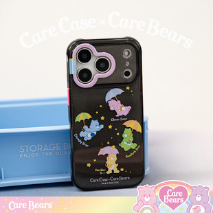 原创设计 Care Pura70 华为Mate60 ProMax 适用于苹果iPhone17 透黑星空系列手机壳 Bears联名 CARECASE
