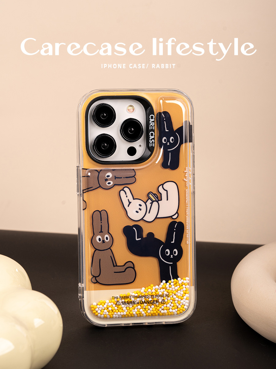 CARECASE创意兔子泡泡珠手机壳