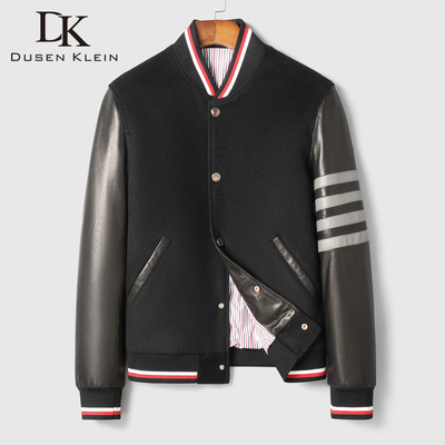 海宁皮衣山羊皮棒球服经典款