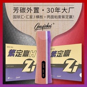 特制汇星3外置芳碳专业级高档乒乓球拍底板套胶 国球汇