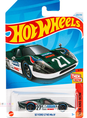 24年220号 '67 FORD GT40 MK.IV 福特 绿色 风火轮 THEN AND NOW