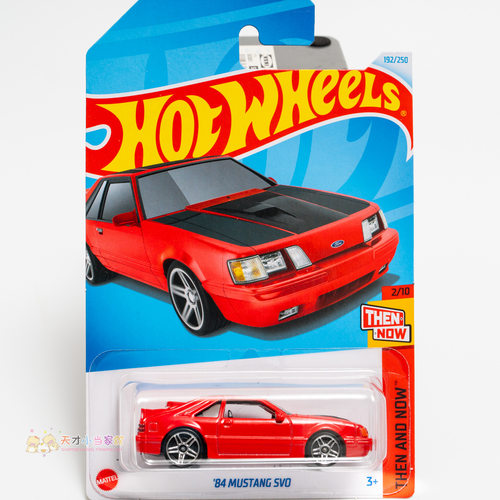 24年192号 '84 MUSTANG SVO 福特野马 红色 风火轮 THEN AND NOW