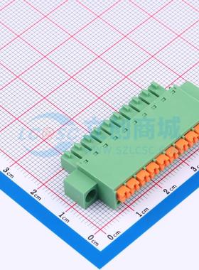 插拔式接线端子 DB2EKNM-3.5-10P-GN P=3.5mm 电子元器件配单