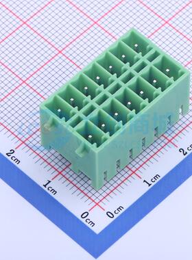 插拔式接线端子 KF2EDGKVG-3.5-2*7P 插件,P=3.5mm 板端/插座-闭