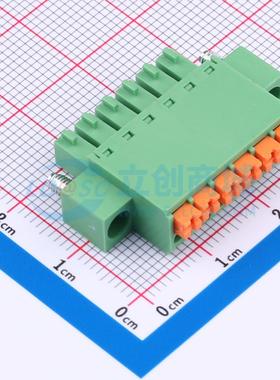 插拔式接线端子 DB2EKNM-3.5-6P-GN P=3.5mm 原装 电子元器件配单