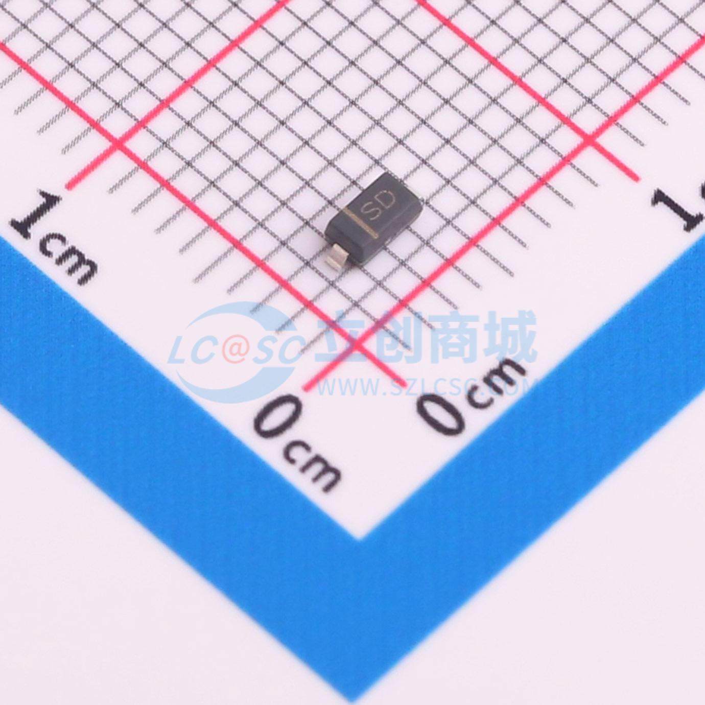 肖特基二极管 MBR0520L-TP SOD-123 20V 500mA MCC(美微科) 原装