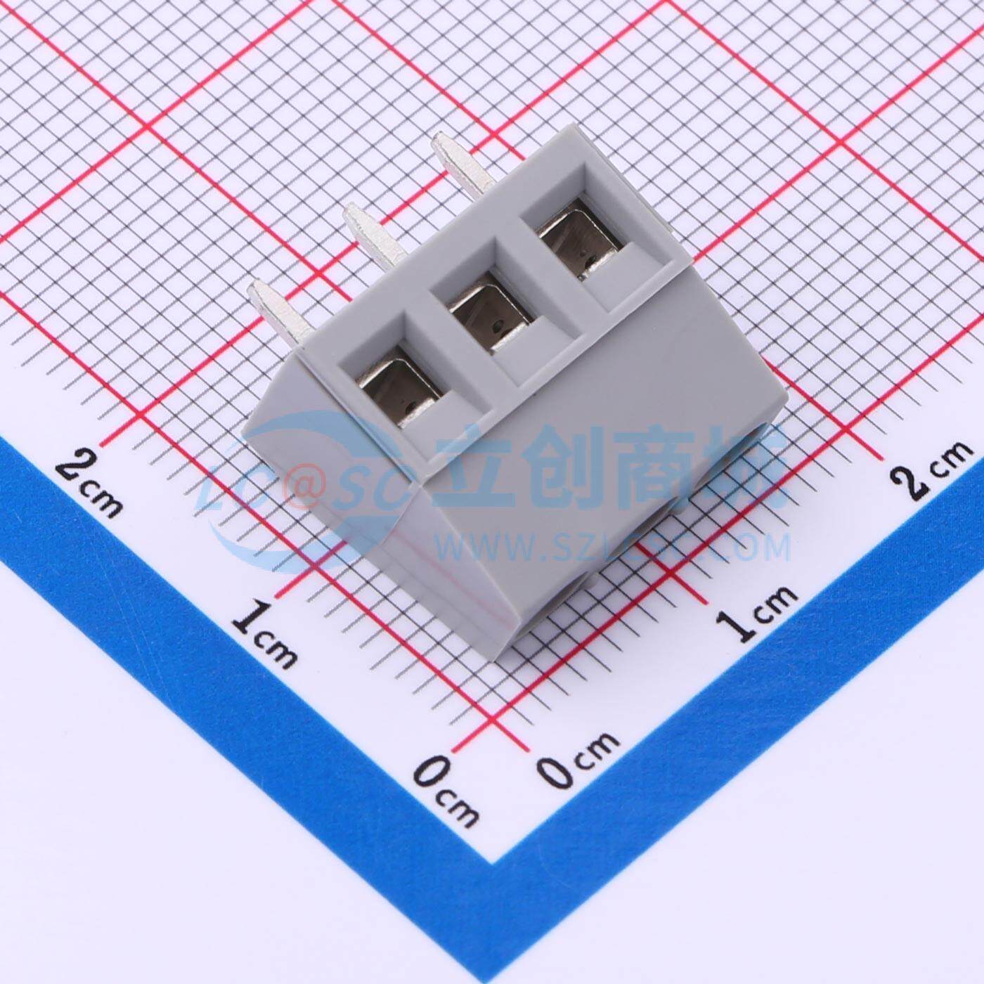 螺钉式接线端子 BC-508X14- 3 GY 直插,P=5.08mm 电子元器件配单