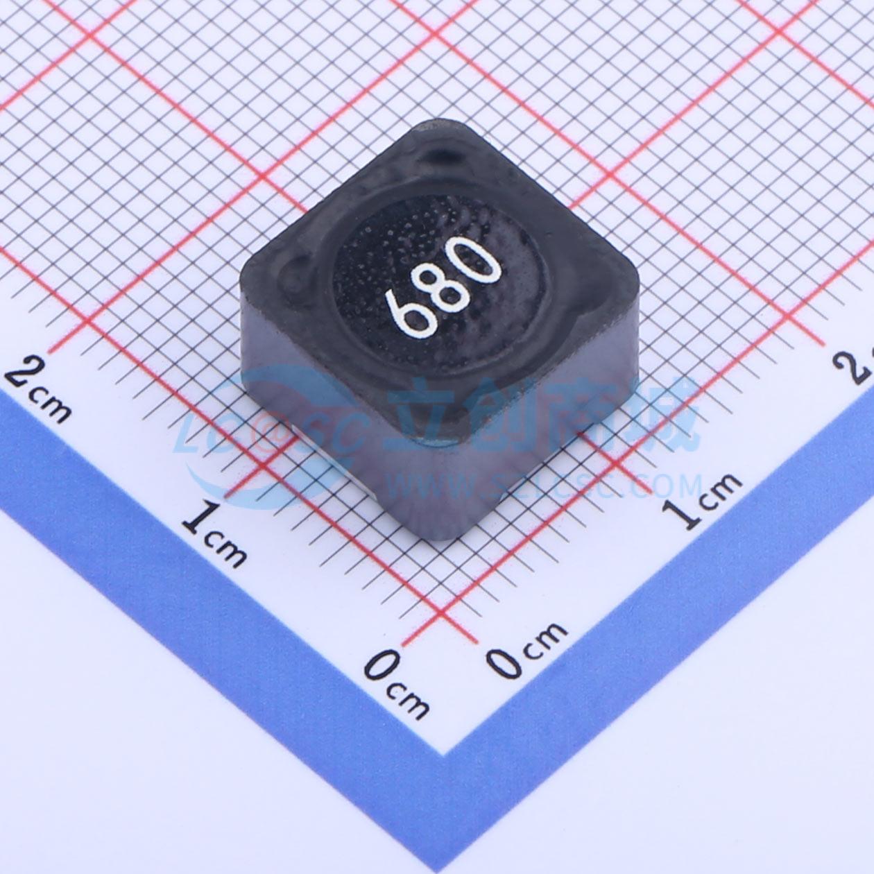贴片电感 PCSH127MT680 SMD,12x12mm 68uH ±20% 电子元器件