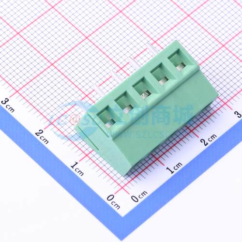 螺钉式接线端子 DB128V-5.08-5P-GN-S 插件,P=5.08mm 1x5P 原装