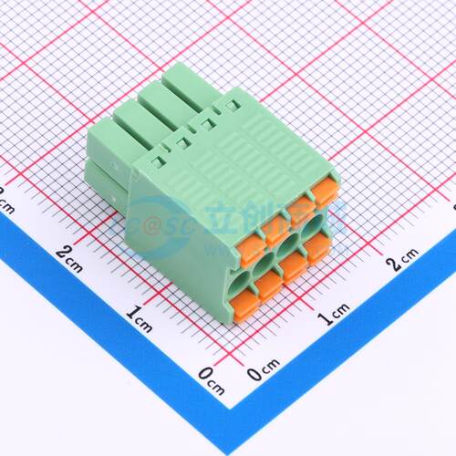5只起 弹簧式接线端子 15EDGKNH-3.5-08P-14-00A(H) 插件P=3.5mm