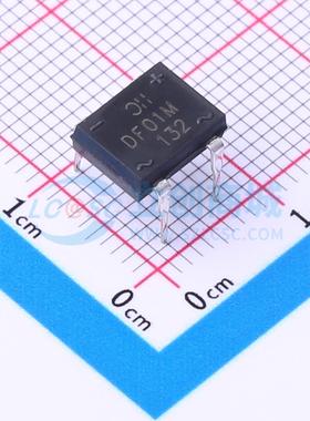整流桥 DF01M DFM 100V 1A DIODES(美台) 原装 电子元器件配单