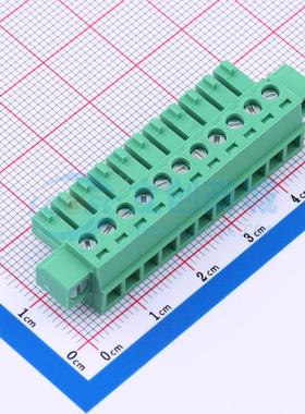 插拔式接线端子 MX15EDGKM-3.81-11P-GN01-Cu-Y-A P=3.81mm 插头