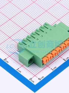 插拔式接线端子 DB2EKNM-3.5-7P-GN P=3.5mm 原装 电子元器件配单